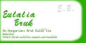 eulalia bruk business card